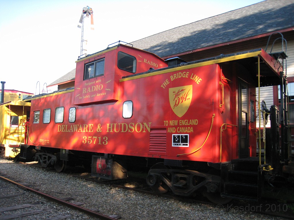 Tilton NH Trail 2010 037.jpg - The other "End of the Line" on the Winnipesauke River Trail is a rail road museum. Cabooses, cabooses, cabooses... guess it IS the end of the line.